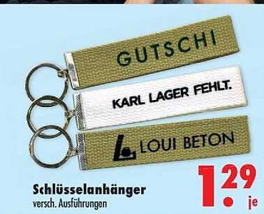 Schlüsselanhänger versch. Ausführungen