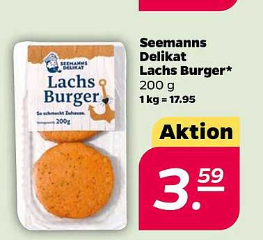 Seemanns Delikat Lachs Burger* 200 g