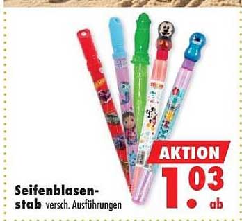 Seifenblasen-stab versch. Ausführungen