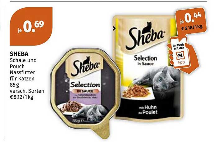 SHEBA Schale und Pouch Nassfutter für Katzen 85g versch. Sorten