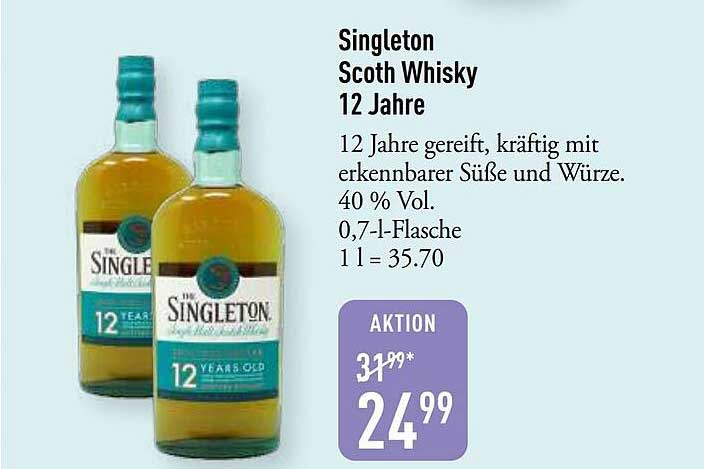 Singleton Scoth Whisky 12 Jahre