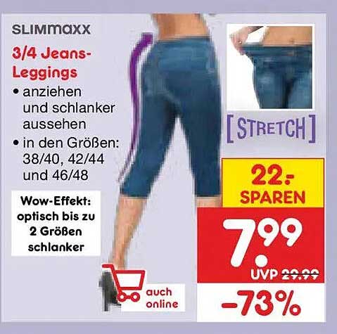 SLIMMMAXX 3/4 Jeans-Leggings