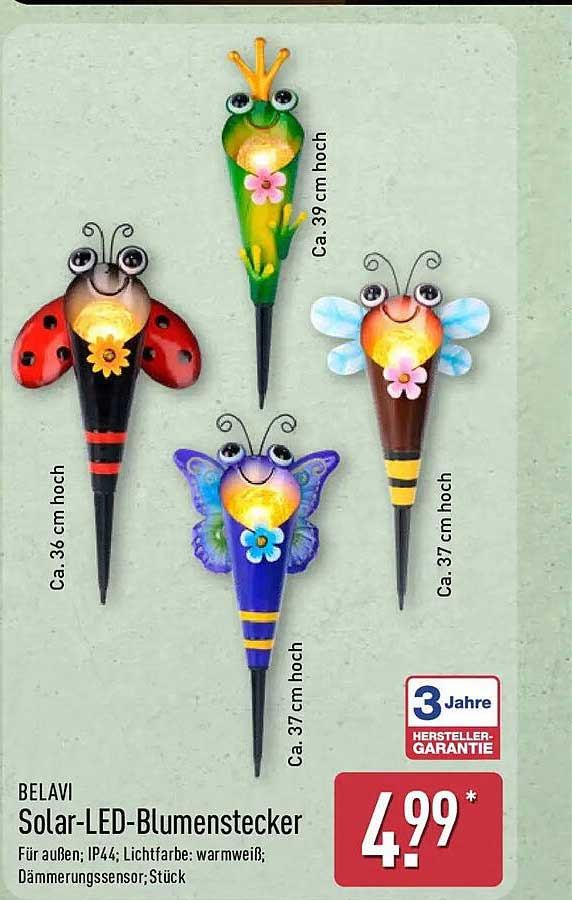 Solar-LED-Blumenstecker