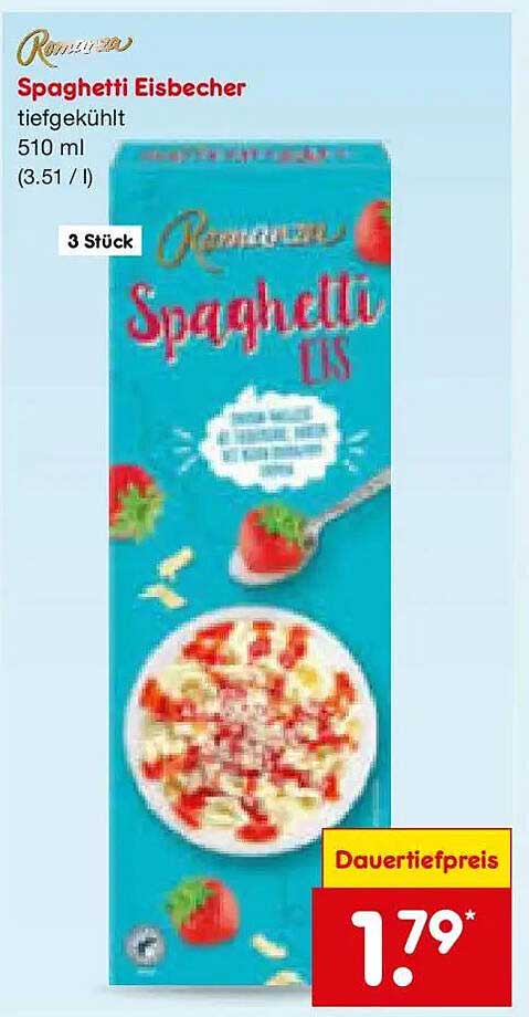 Spaghetti Eisbecher