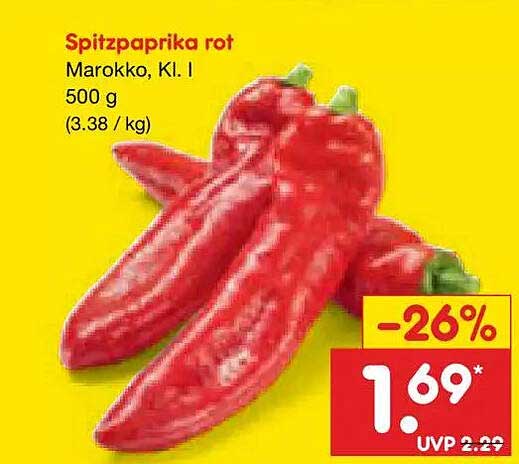 Spitzpaprika rot