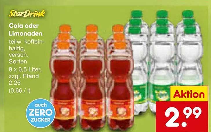 StarDrink Cola oder Limonaden