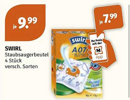 SWIRL Staubsaugerbeutel 4 Stück versch. Sorten