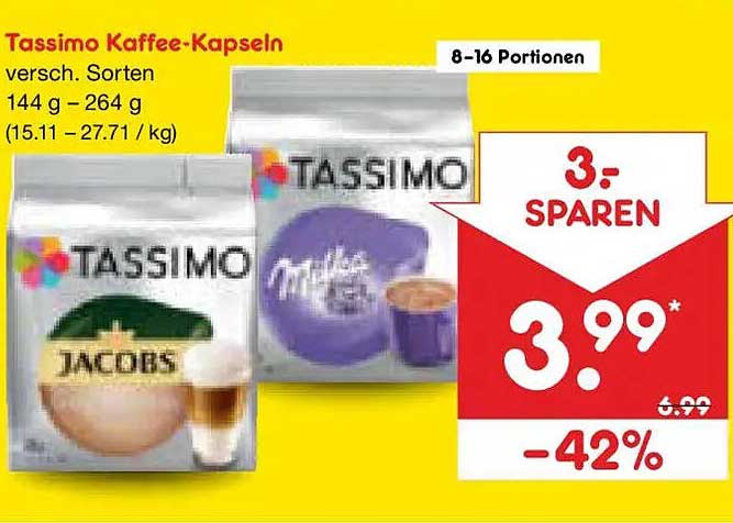 Tassimo Kaffee-Kapseln