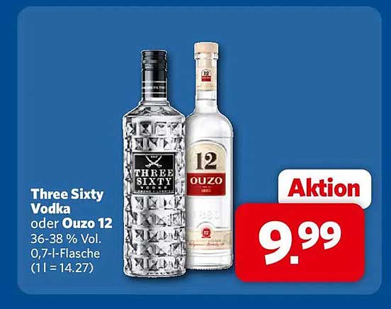 Three Sixty Vodka oder Ouzo 12