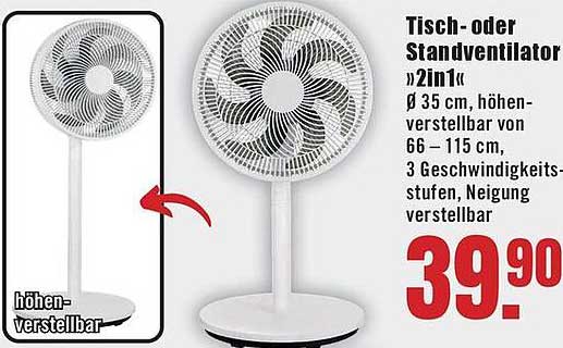 Tisch- oder Standventilator »2in1«