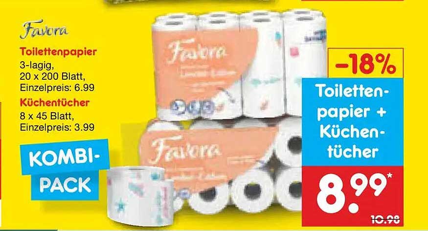 Toilettenpapier + Küchentücher