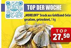 TOP DER WOCHE, „MORELOF“ Snack aus Goldband-Selal gesalzen, getrocknet, 1 kg