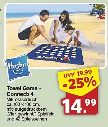 Towel Game - Connect 4