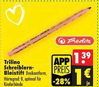 Trilino Schreibern-Bleistift Dreikantform
