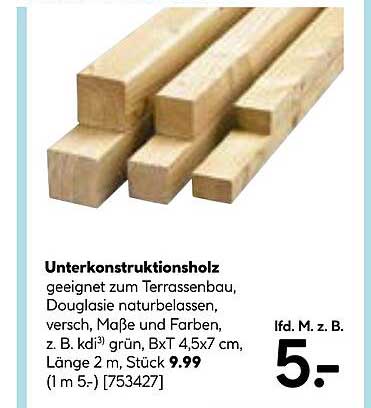 Unterkonstruktionsholz