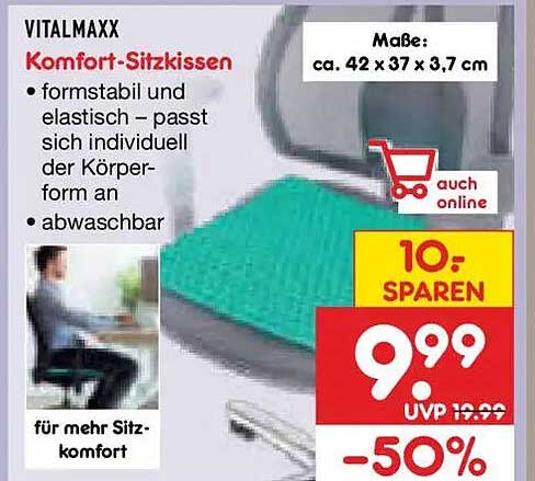 VITALMAXX Komfort-Sitzkissen