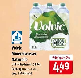 Volvic Mineralwasser Naturelle