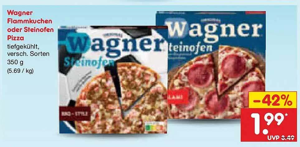 Wagner Flammkuchen oder Steinofen Pizza