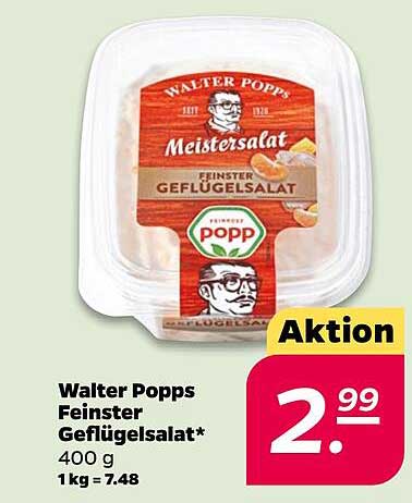 Walter Popps Feinster Geflügelsalat* 400 g