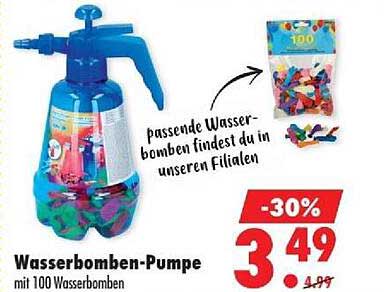Wasserbomben-Pumpe mit 100 Wasserbomben