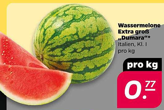 Wassermelone Extra groß „Dumara“** Italien, Kl. I pro kg