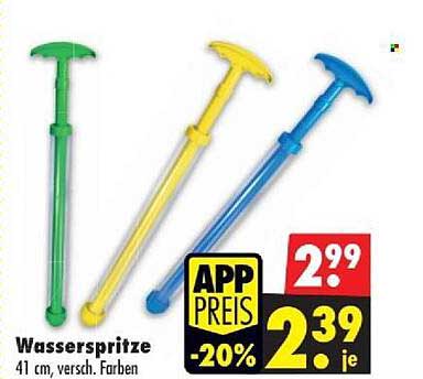 Wasserspritze 41 cm, versch. Farben