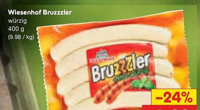 Wiesenhof Bruzzzler würzig 400 g (9.98 / kg)