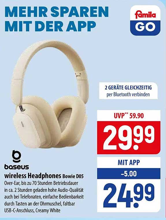 wireless Headphones Bowie D05