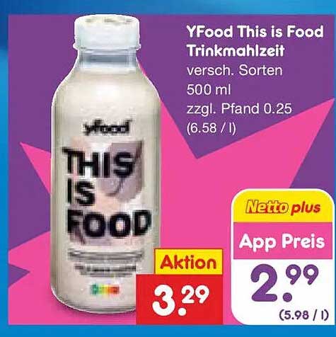 YFood This is Food Trinkmahlzeit