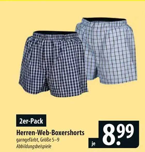 2er-Pack Herren-Web-Boxershorts