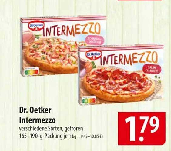 Dr. Oetker Intermezzo - verschiedene Sorten, gefroren