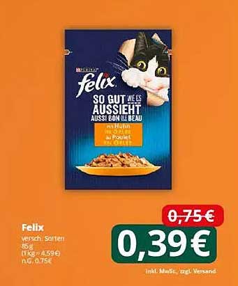 Felix, verschiedene Sorten 85g