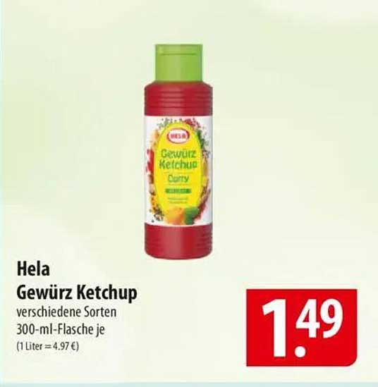 Hela Gewürz Ketchup verschiedene Sorten 300-ml-Flasche