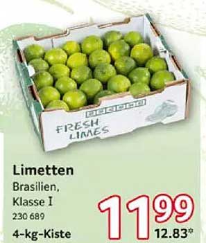 Limetten aus Brasilien, Klasse I - 4-kg-Kiste