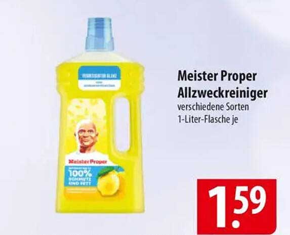 Meister Proper Allzweckreiniger verschiedene Sorten 1-Liter-Flasche je