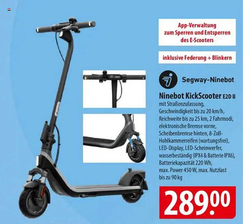 Ninebot KickScooter E2D II