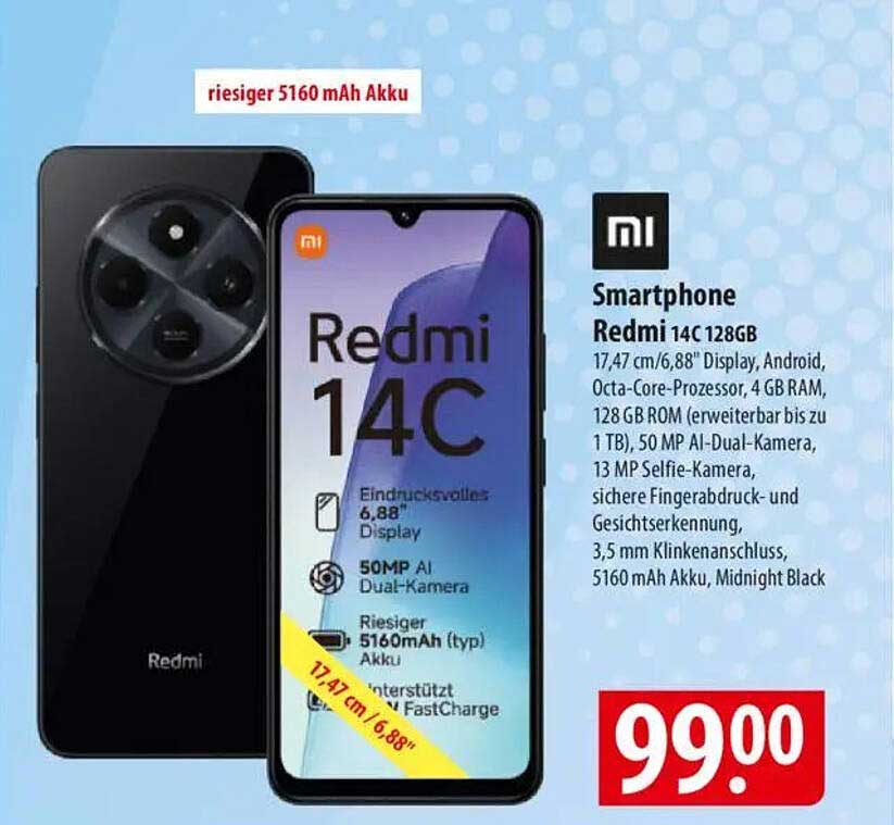 Smartphone Redmi 14C 128GB