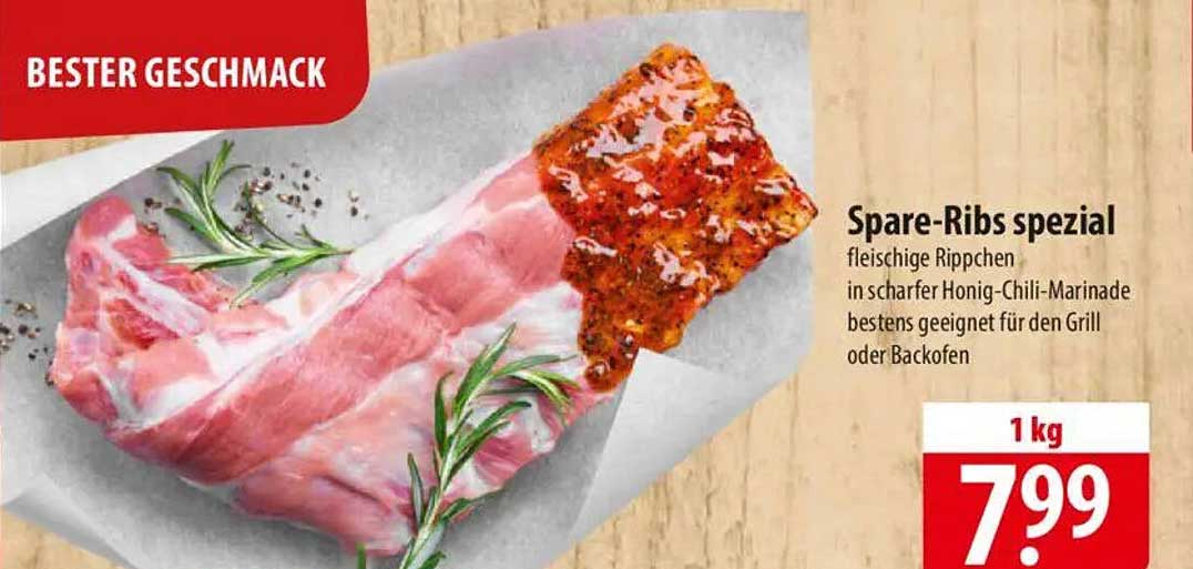 Spare-Ribs spezial in scharfer Honig-Chili-Marinade