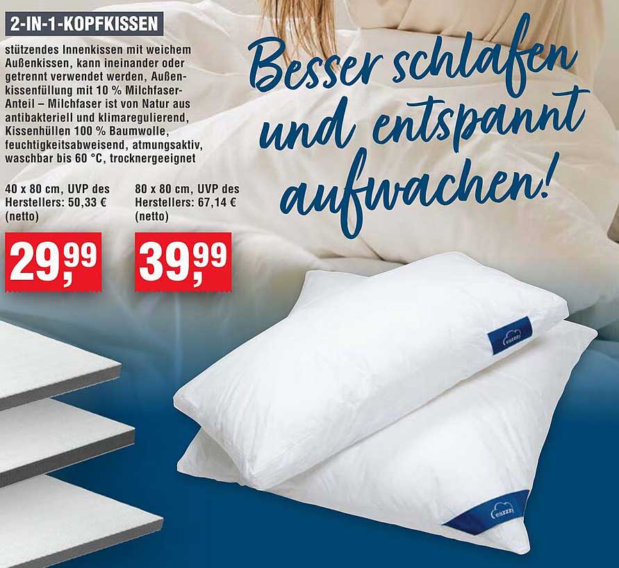 2-in-1-Kopfkissen