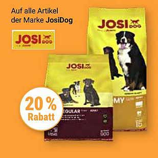 20% Rabatt auf alle Artikel der Marke JosiDog