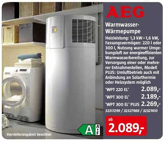 AEG Warmwasser-Wärmpumpe