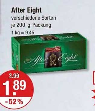 After Eight - verschiedene Sorten je 200-g-Packung
