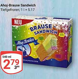 Ahoj-Brause Sandwich - Tiefgefroren (540 ml)