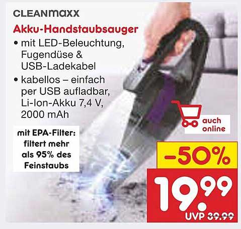Akku-Handstaubsauger