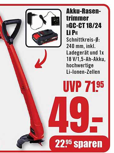 Akku-Rasentrimmer »GC-CT 18/24 Li P«