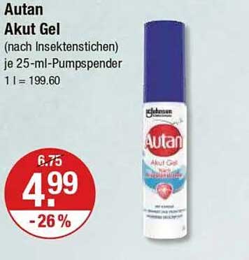 Autan Akut Gel (nach Insektenstichen) je 25-ml-Pumpspender