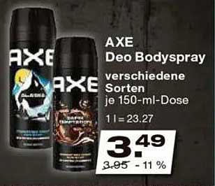 AXE Deo Bodyspray verschiedene Sorten je 150-ml-Dose