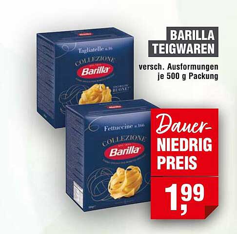 BARILLA TEIGWAREN - Verschiedene Ausführungen je 500 g Packung
