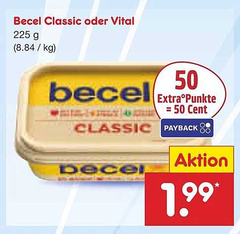 Becel Classic oder Vital 225 g