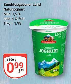Berchtesgadener Land Naturjoghurt 500 g